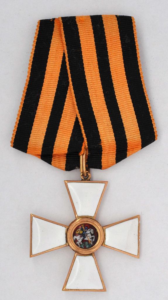 Croix de chevalier (4ème classe) de l&#039;Ordre de Saint-Georges, Russie, Attribuée au roi Albert I en août 1914